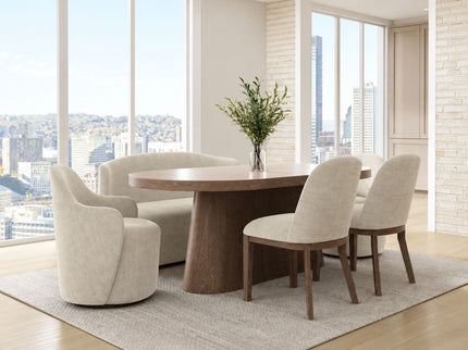 Cocoa - Swivel Barrel Chair With 360° Rotation - Ivory