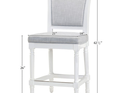 Stool With Upholstered Seat And Back