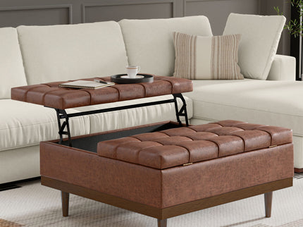 Mariah - Upholstered Lift Top Table Storage Ottoman
