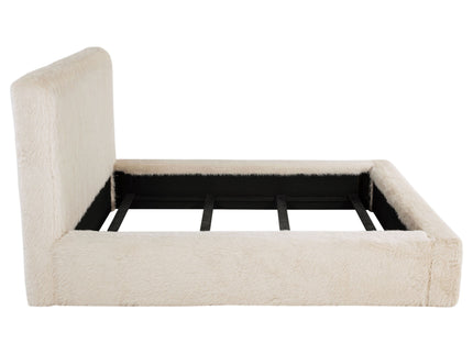 Tall Headboard Panel Bed With Padded Headboard