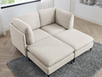 Upholstered Modular Sectional & Tall Legs