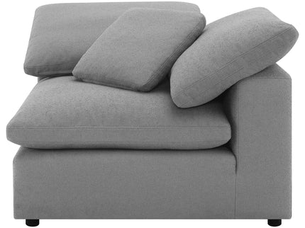 Segoura - 5 Piece Upholstered Modular Sectional With Reclined Back Pillows - Gray