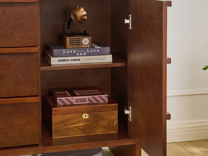 Sideboard Buffet Cabinet With Storage, 2 Doors 3 Drawers
