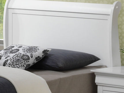 Upholstered Panel Sleigh Bed Design