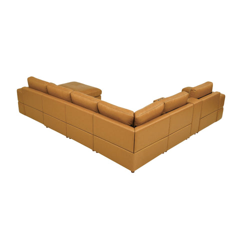 Modular Sectional With Large Square Arms, Custom Configuration