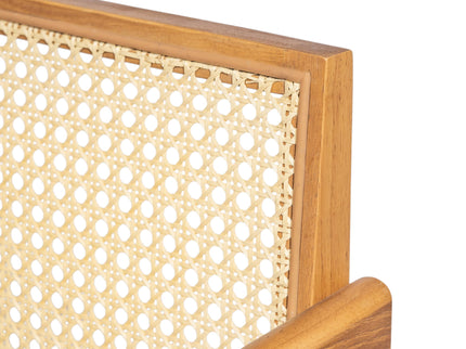 Chandigarh Arm Dining Chair With Natural Cane Design (Set of 2)