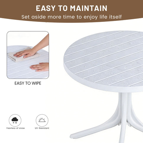 Round Table - White