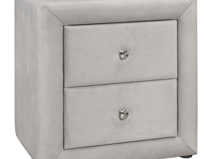 Nightstand, Storage Drawer Versatile Use, Upholstered, Transitional