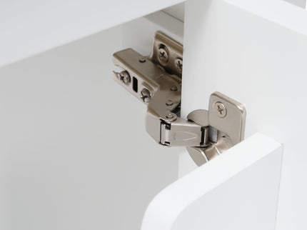Modern Bathroom Vanity With Sink, Soft-Closing Door And Open Shelf