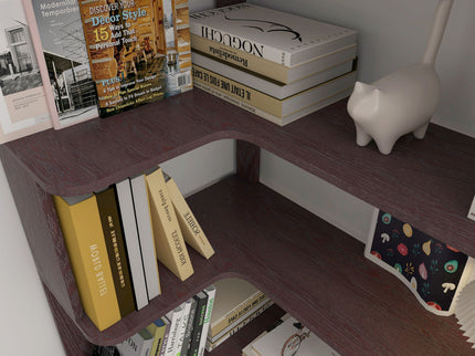 L-Shaped Corner Bookshelf