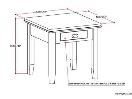 Artisan - Handcrafted End Table