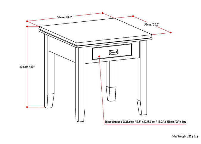 Artisan - Handcrafted End Table