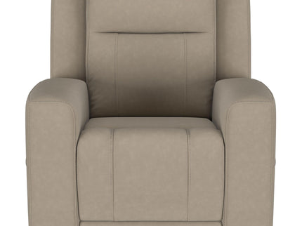 Slater - 3 Piece Upholstered Reclining Sofa Set And Built In Storage - Taupe