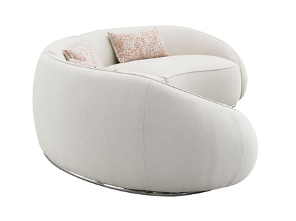Sahara - Boucle Sectional Sofa With 3 Pillows - Beige