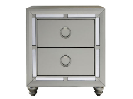 Chloe - Nightstand - Gemstone Silver