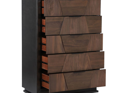 Houston - 5 Drawer Chest - Walnut
