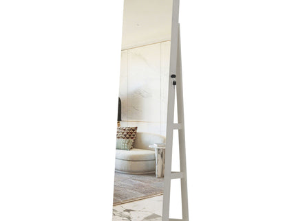 Swivel Jewelry Cabinet With Full Length Mirror