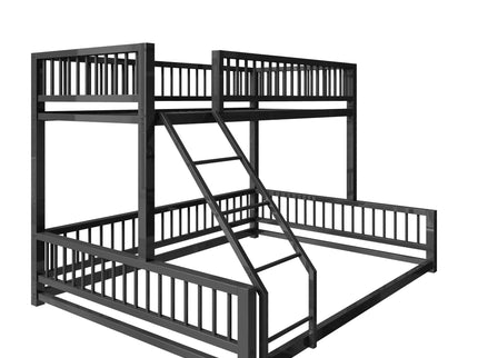 Bunk Bed With Ladder And Safety Guardrails