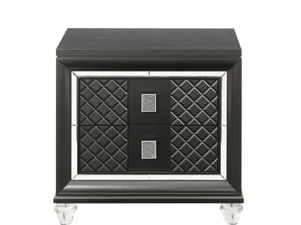 Sawyer - Metallic Nightstand - Gray