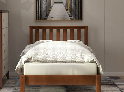 Platform Bed With Headboard, Footboard, Slat Support