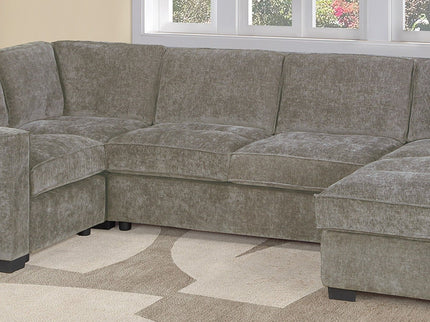 Sectional With RAF Chaise, Armless Loveseat & LAF 1 Arm Chair