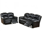 Black / 2 Pc. Sofa, Loveseat