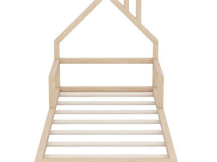 Floor Bed With House Shaped Headboard