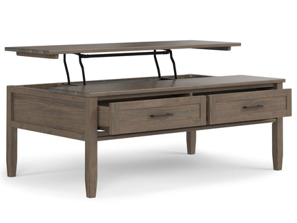 Ela - Lift Top Coffee Table - Smoky Brown