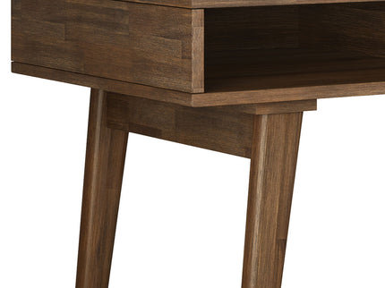 Clarkson - Desk With Side Drawers - Rustic Natural Aged Brown