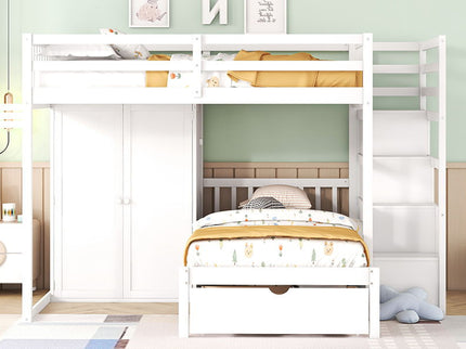 Bunk Bed With Wardrobe, Drawers