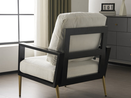 Modern Armchair With Solid Wood Frame