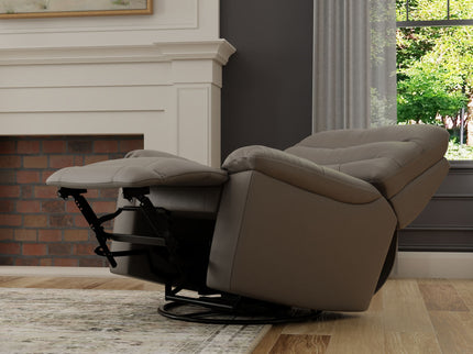 Oslo Antelope - Swivel Glider Recliner With Manual Footrest
