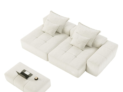 Modern Oversized Diy Combination Modular Sectional Sofa With Pillows