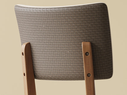 Dining Chair (Set of 2) - White / Deep Walnut
