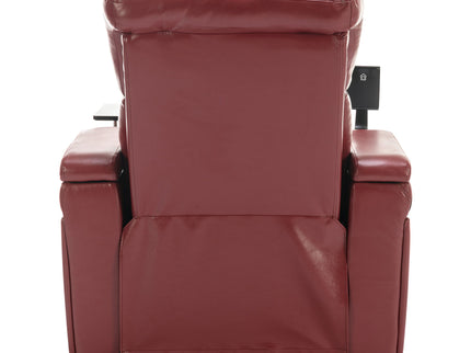270 Degree Swivel Power Recliner With Tray Table, Phone Holder, Cup Holder, USB Port