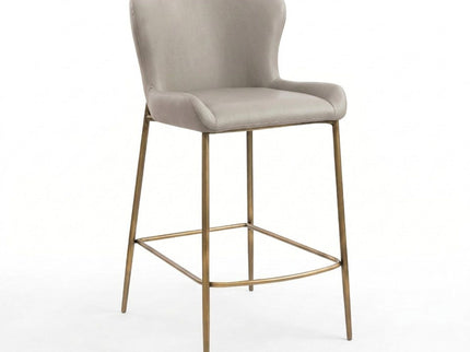 Modern Counter Stool With Upholstered Seat