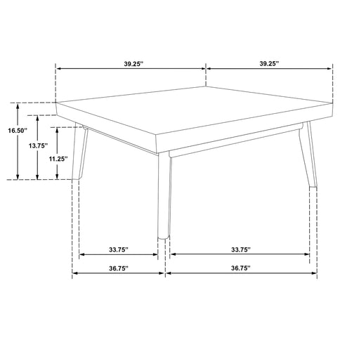 Aidan - 2 Piece Square Coffee And End Table Set - Walnut