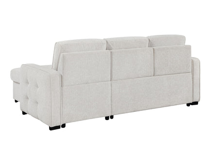 Gustavo - Sofa, Pull Out Bed, Storage Chaise, USB And Cup Holders - Beige