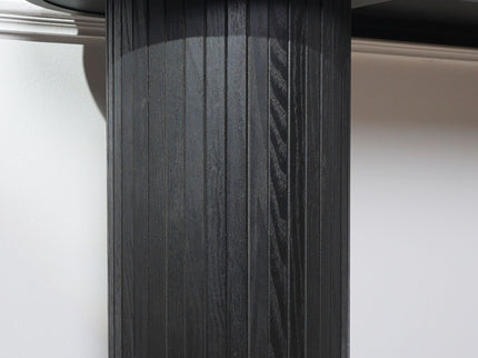 Fluted Cylinder Console Table - Black