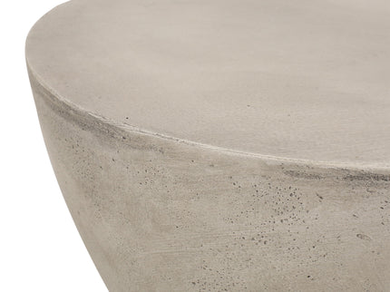 Outdoor Hourglass Shaped Side Table - Light Gray