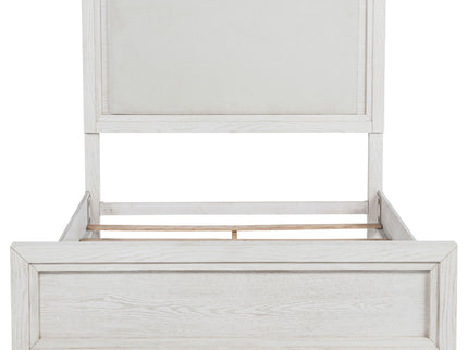 Inverness - Queen Upholstered Panel Bed With Padded Headboard Frame - White