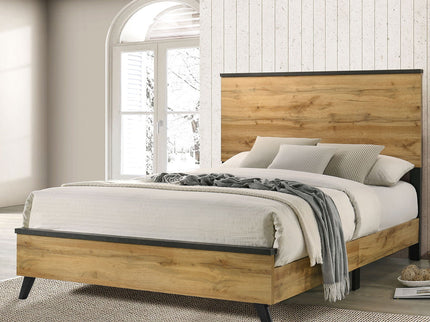 Fraser - Queen Panel Bed - Natural