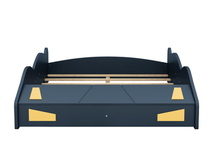 Race Car Shaped Platform Bed With Wheels And Storage