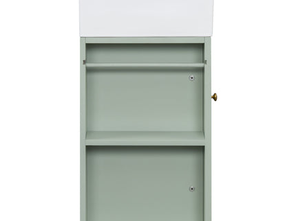Modern Bathroom Vanity With Sink, Diamond Pattern Doors