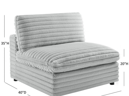 Jenny - Armless Slipper Chair - Gray
