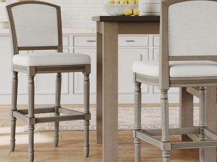 Stool With Upholstered Seat And Back