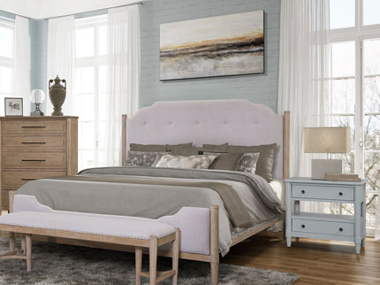 Open Nightstand With 2 Drawers