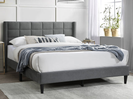 Bed Upholstered Box Design Headboard