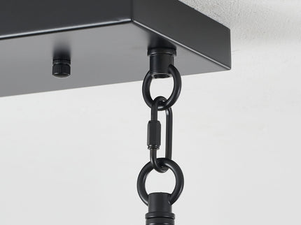 Chandelier Pendant Light For Dining Room Kitchen, 5 Light Fixture With Adjustable Height