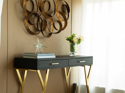 SerethaLeaf Wall Decor - Gold